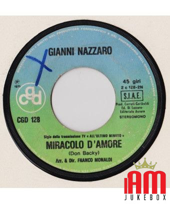 Faire l'amour avec toi Miracle Of Love [Gianni Nazzaro] - Vinyl 7", 45 RPM [product.brand] 1 - Shop I'm Jukebox 