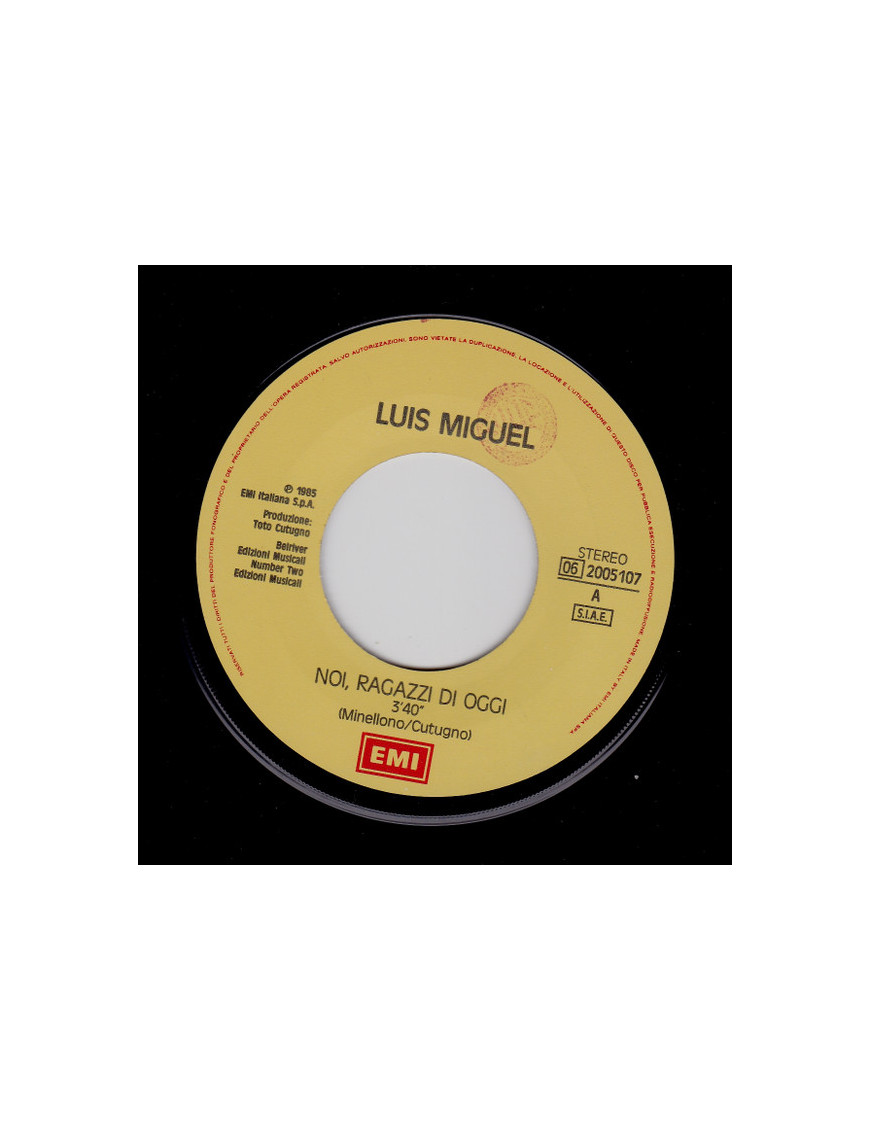 Noi, Ragazzi Di Oggi   Il Cielo [Luis Miguel] - Vinyl 7", 45 RPM, Single