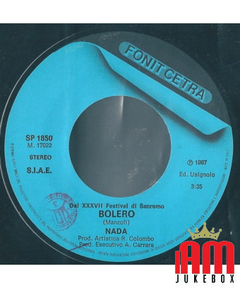 Boléro [Nada (8)] - Vinyle 7", 45 TR/MIN