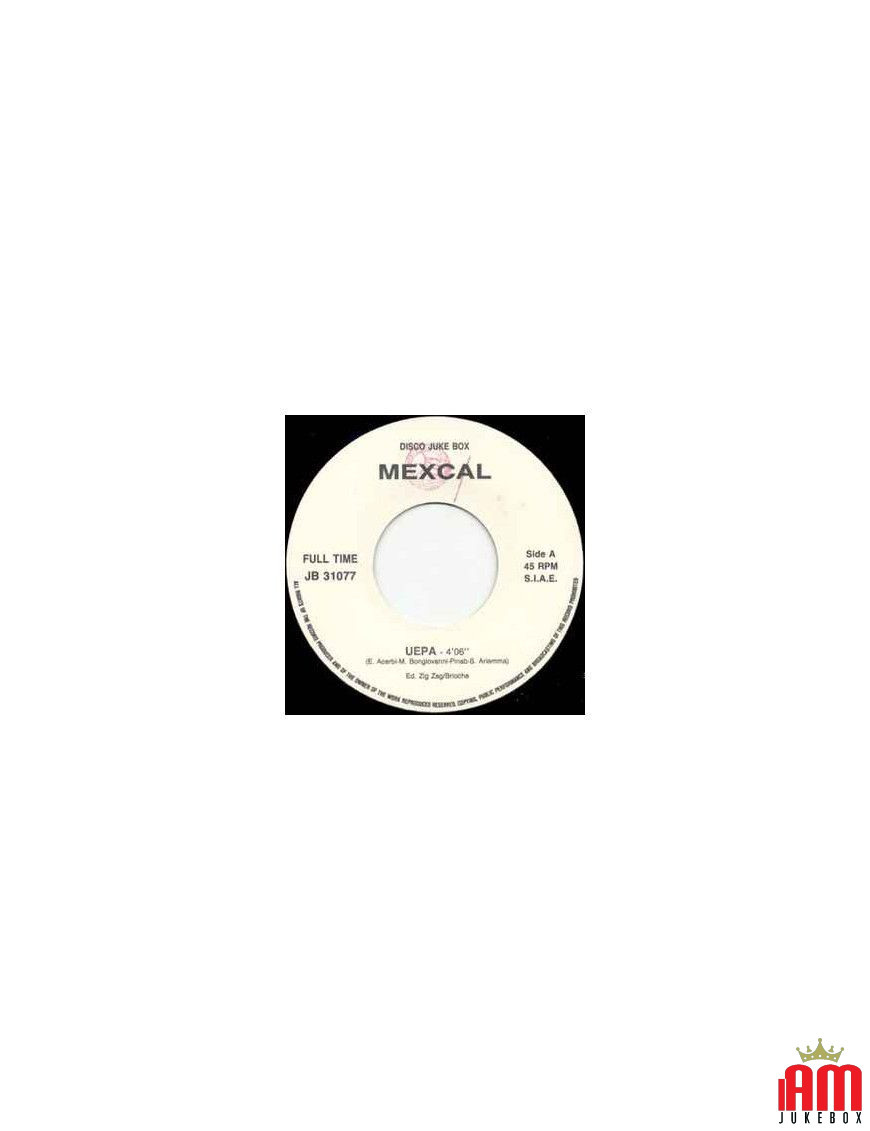 UEPA Lover [Mexcal,...] - Vinyle 7", 45 RPM, Jukebox [product.brand] 1 - Shop I'm Jukebox 