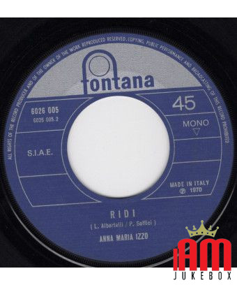 La Corriera Ridi [Anna Maria Izzo] - Vinyl 7", 45 RPM, Single, Mono [product.brand] 1 - Shop I'm Jukebox 