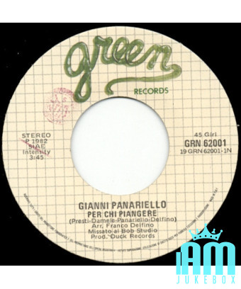 For Those Who Cry Liliana [Gianni Panariello] – Vinyl 7", 45 RPM [product.brand] 1 - Shop I'm Jukebox 