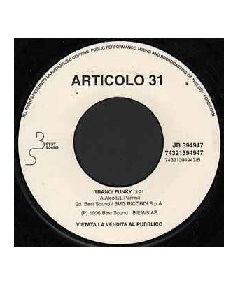 Tu Sei Me   Tranqi Funky [Aleandro Baldi,...] - Vinyl 7", 45 RPM, Promo