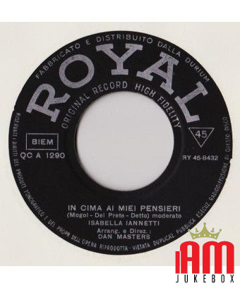 T'Hanno Visto Domenica Sera In Cima Ai Miei Pensieri [Isabella Iannetti] - Vinyl 7", 45 RPM [product.brand] 1 - Shop I'm Jukebox