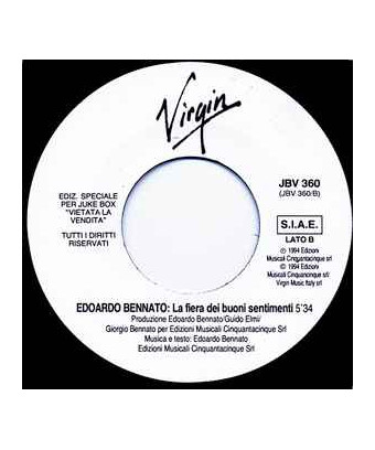 In Nome Del Popolo Italiano [Edoardo Bennato] - Vinyl 7", 45 RPM, Jukebox