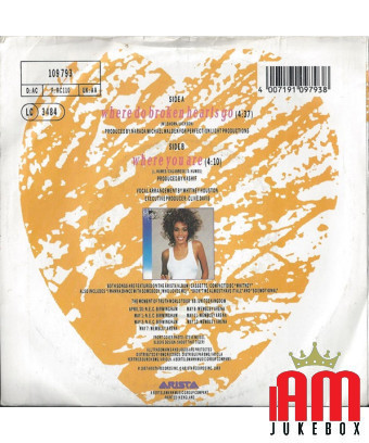 Où vont les cœurs brisés [Whitney Houston] - Vinyl 7", 45 RPM, Single [product.brand] 1 - Shop I'm Jukebox 