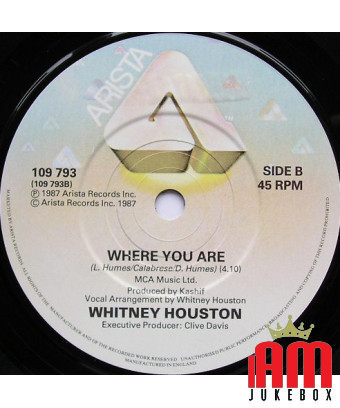 Où vont les cœurs brisés [Whitney Houston] - Vinyl 7", 45 RPM, Single [product.brand] 1 - Shop I'm Jukebox 