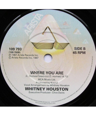 Where Do Broken Hearts Go [Whitney Houston] - Vinyl 7", 45 RPM, Single