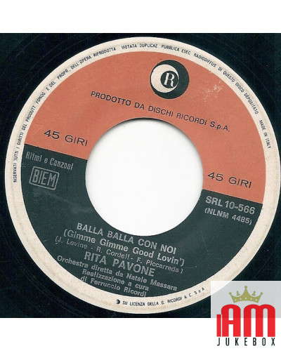 Pour toute la vie [Rita Pavone] - Vinyl 7", 45 RPM [product.brand] 1 - Shop I'm Jukebox 