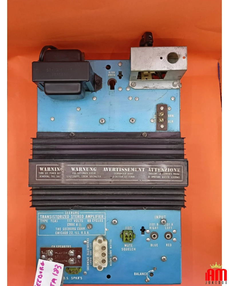 English (English) Seeburg SEEBURG TSA1 AMPLIFICATORE scc183 1 Spare parts Seeburg [product.weight]1 Shop I'm Jukebox iamjukebox.