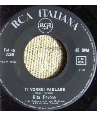 Scrivi! [Rita Pavone] - Vinyl 7", 45 RPM