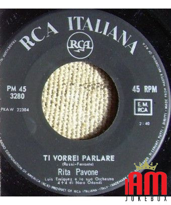 Vous écrivez! [Rita Pavone] - Vinyle 7", 45 tours [product.brand] 1 - Shop I'm Jukebox 