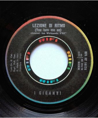 Une leçon de rythme pour une fille en deux [I Giganti] - Vinyle 7", 45 tr/min [product.brand] 1 - Shop I'm Jukebox 