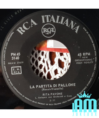 La Partita Di Pallone Amore Twist [Rita Pavone] - Vinyle 7", 45 tours [product.brand] 1 - Shop I'm Jukebox 