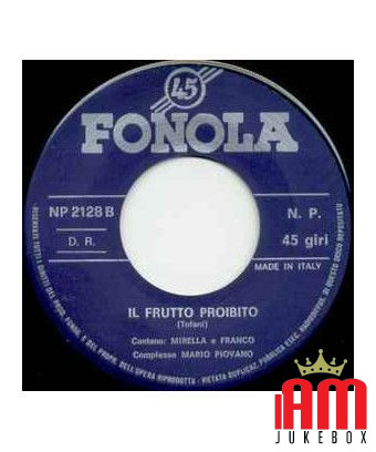 Stornelli Dei Maritati Le Fruit Interdit [Mirella,...] - Vinyl 7", 45 RPM [product.brand] 1 - Shop I'm Jukebox 