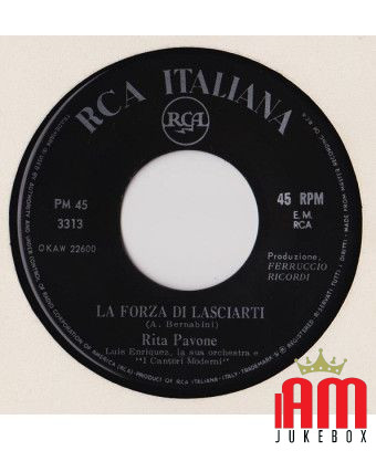 La Force de te quitter [Rita Pavone] - Vinyl 7", 45 RPM [product.brand] 1 - Shop I'm Jukebox 