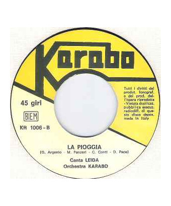 Il Treno   La Pioggia [Pia Rita,...] - Vinyl 7", 45 RPM