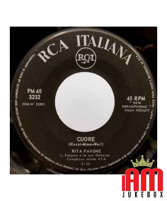 Coeur [Rita Pavone] - Vinyle 7", 45 TR/MIN [product.brand] 1 - Shop I'm Jukebox 