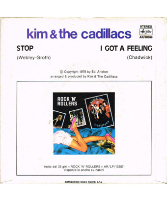 Stop [Kim & The Cadillacs] - Vinyl 7", 45 RPM