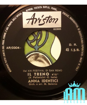 The Train [Anna Identici] – Vinyl 7", 45 RPM [product.brand] 1 - Shop I'm Jukebox 