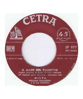 La mer dans le tiroir Io Amo, Tu Ami [Milva] - Vinyl 7", 45 RPM [product.brand] 1 - Shop I'm Jukebox 