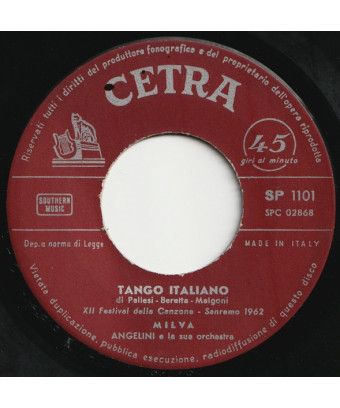 Tango Italiano Vita [Milva] - Vinyle 7", 45 tours [product.brand] 1 - Shop I'm Jukebox 