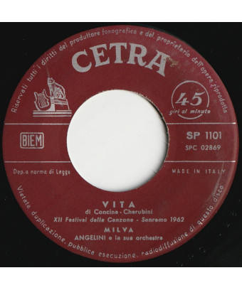 Tango Italiano   Vita [Milva] - Vinyl 7", 45 RPM