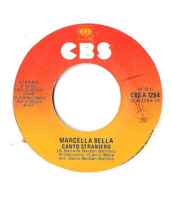 Canto Straniero [Marcella Bella] - Vinyle 7", 45 tours [product.brand] 1 - Shop I'm Jukebox 