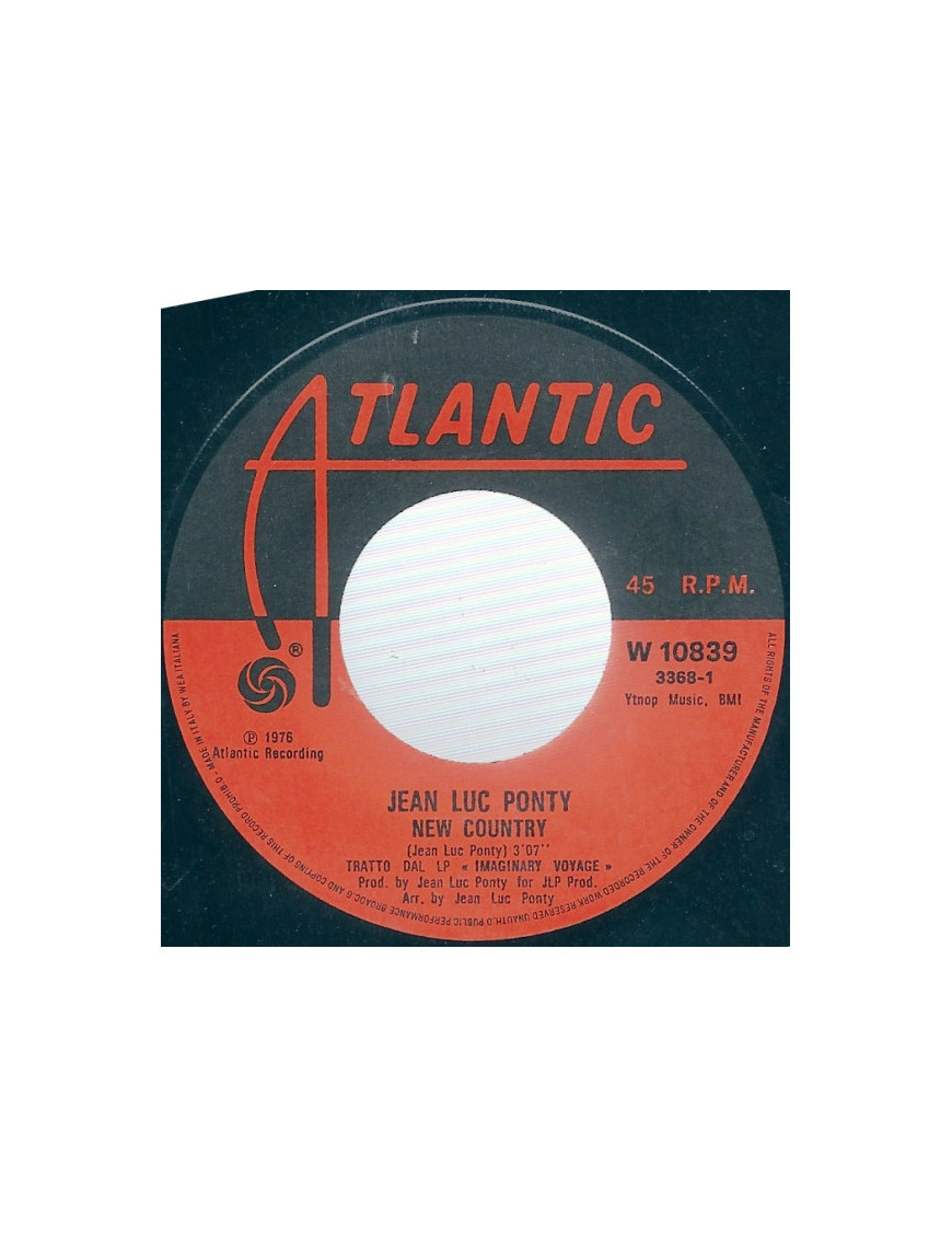 New Country [Jean-Luc Ponty] - Vinyl 7", 45 RPM [product.brand] 1 - Shop I'm Jukebox 