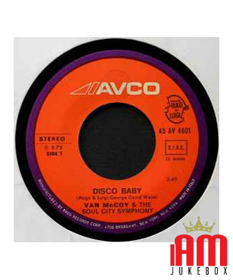 Disco Baby [Van McCoy & The Soul City Symphony] - Vinyle 7", 45 tr/min, Single
