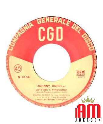 Letter A Pinocchio [Johnny Dorelli] - Vinyl 7", 45 RPM [product.brand] 1 - Shop I'm Jukebox 