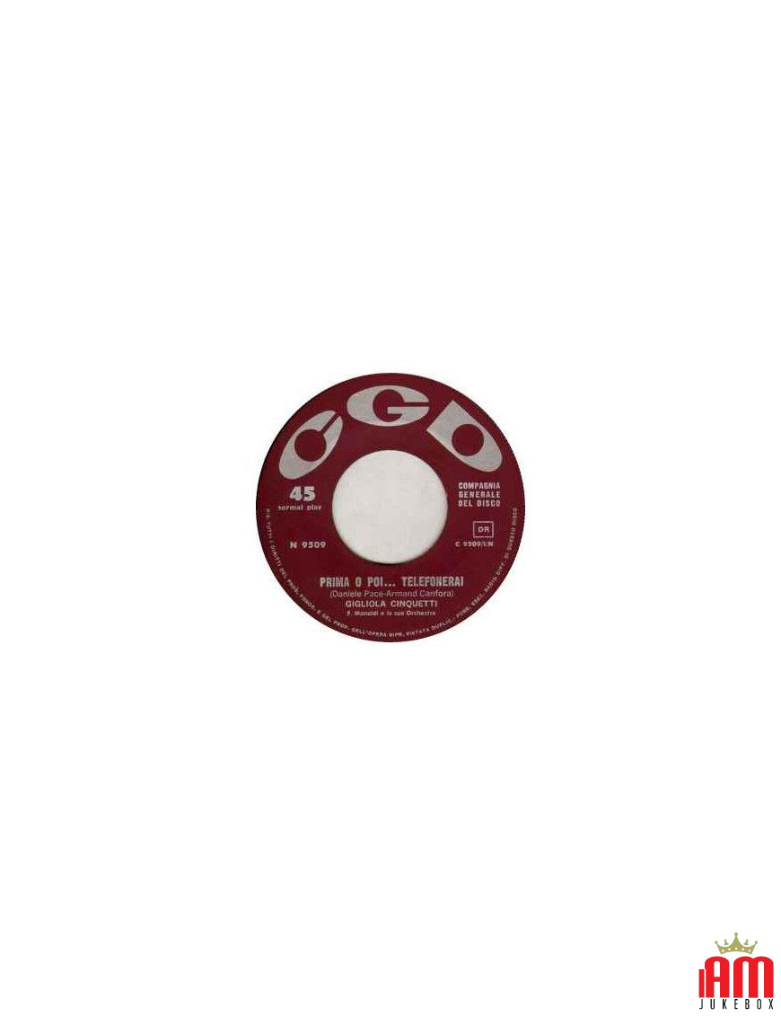 Quand je traverse le pont avec toi [Gigliola Cinquetti] - Vinyl 7", 45 RPM [product.brand] 1 - Shop I'm Jukebox 