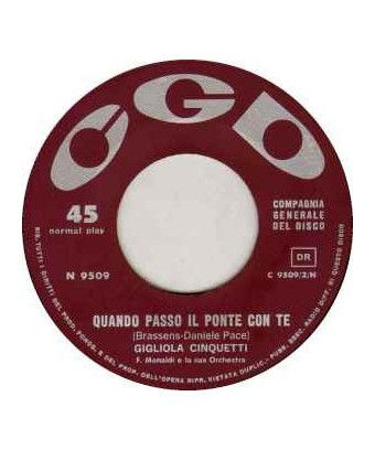 Quand je traverse le pont avec toi [Gigliola Cinquetti] - Vinyl 7", 45 RPM [product.brand] 1 - Shop I'm Jukebox 