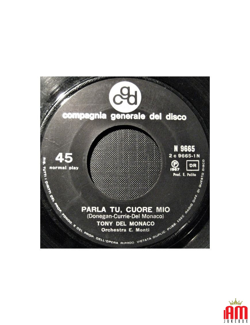 Parle ton cœur [Tony Del Monaco] - Vinyle 7", 45 tours [product.brand] 1 - Shop I'm Jukebox 