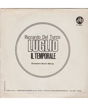 Juillet [Riccardo Del Turco] - Vinyl 7", 45 RPM, Réédition [product.brand] 1 - Shop I'm Jukebox 