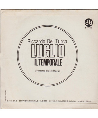 Luglio  [Riccardo Del Turco] - Vinyl 7", 45 RPM, Reissue
