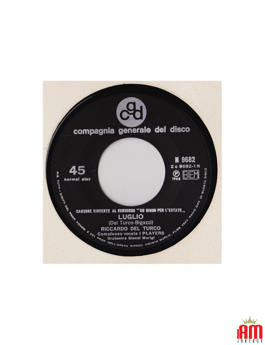 Juli [Riccardo Del Turco] – Vinyl 7", 45 RPM, Neuauflage [product.brand] 1 - Shop I'm Jukebox 