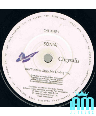 Tu ne m'empêcheras jamais de t'aimer [Sonia] - Vinyl 7", 45 RPM, Single [product.brand] 1 - Shop I'm Jukebox 