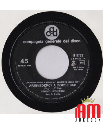 Goodbye To Maybe Mai [Sergio Leonardi] - Vinyl 7", 45 RPM [product.brand] 1 - Shop I'm Jukebox 