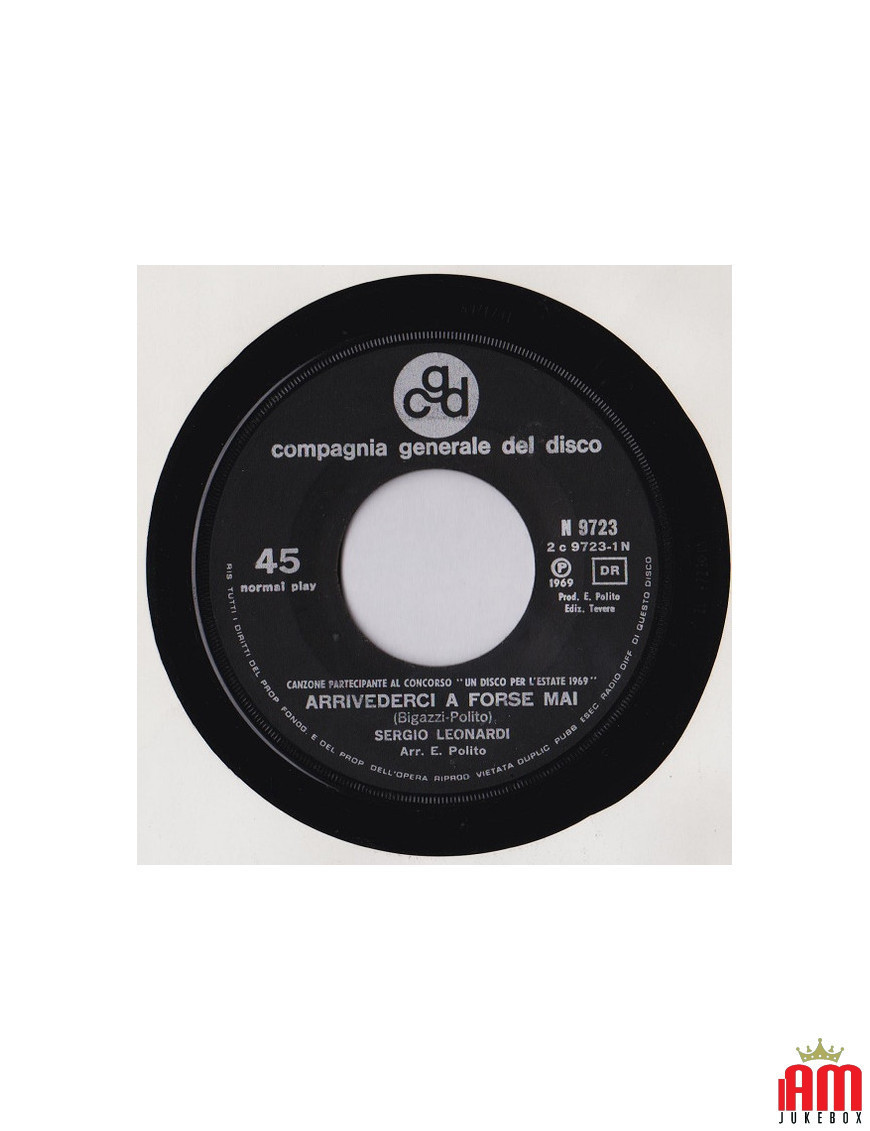 Arrivederci A Forse Mai [Sergio Leonardi] - Vinyl 7", 45 RPM [product.brand] 1 - Shop I'm Jukebox 