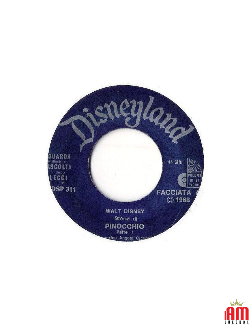 Walt Disney präsentiert Pinocchio (mit Musik aus dem Film) [Angela Cicorella] – Vinyl 7", 45 RPM, EP [product.brand] 1 - Shop I'