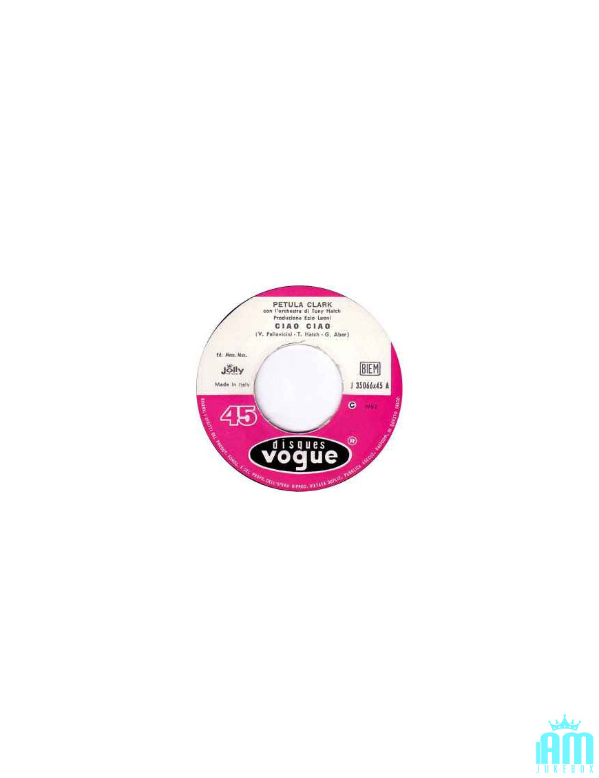 Ciao Ciao [Petula Clark] - Vinyle 7", 45 tours [product.brand] 1 - Shop I'm Jukebox 