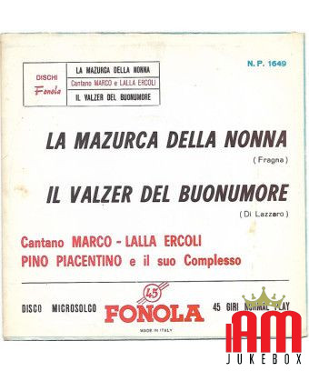 Grandma's Mazurka The Waltz of Good Mood [Marco Ercoli,...] - Vinyl 7", 45 RPM [product.brand] 1 - Shop I'm Jukebox 