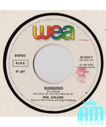 Sussudio [Phil Collins] - Vinyle 7", 45 tours, stéréo [product.brand] 1 - Shop I'm Jukebox 