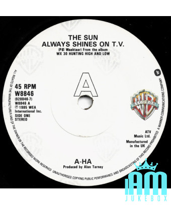 Le soleil brille toujours à TV [a-ha] - Vinyle 7", 45 tr/min, Single, Stéréo [product.brand] 1 - Shop I'm Jukebox 
