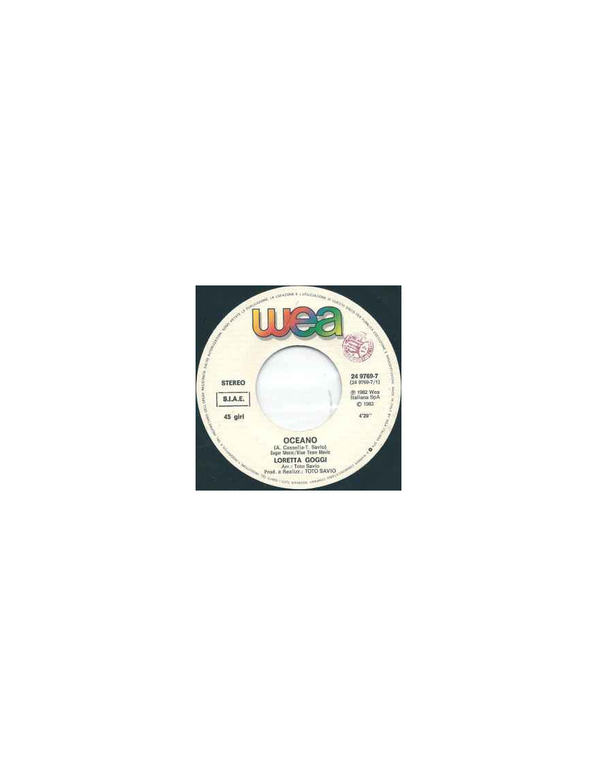 Oceano [Loretta Goggi] - Vinyl 7", 45 RPM