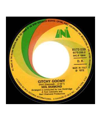 Song Sung Blue   Gitchy Goomy [Neil Diamond] - Vinyl 7", Single, 45 RPM