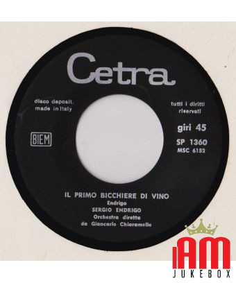 Song For You [Sergio Endrigo] – Vinyl 7", 45 RPM [product.brand] 1 - Shop I'm Jukebox 