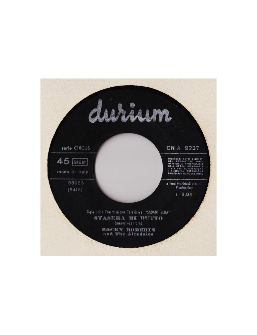 Tonight I Butto [Rocky Roberts] – Vinyl 7", 45 RPM [product.brand] 1 - Shop I'm Jukebox 