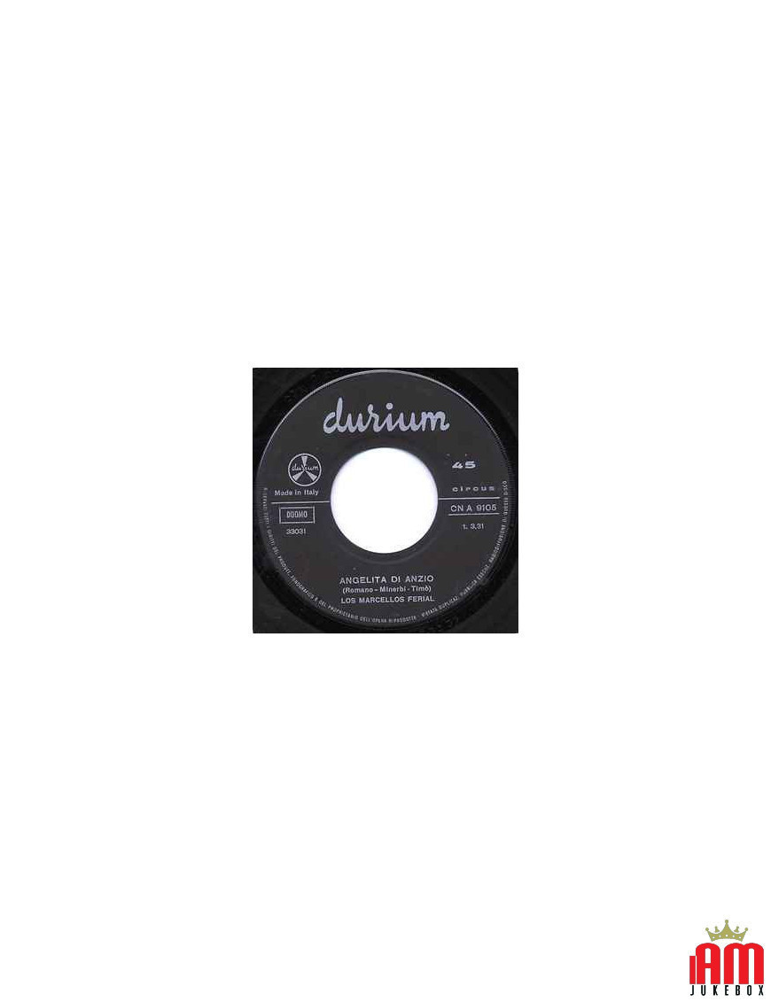 Angelita Di Anzio [Marcello's Ferial] - Vinyle 7", 45 tours [product.brand] 1 - Shop I'm Jukebox 